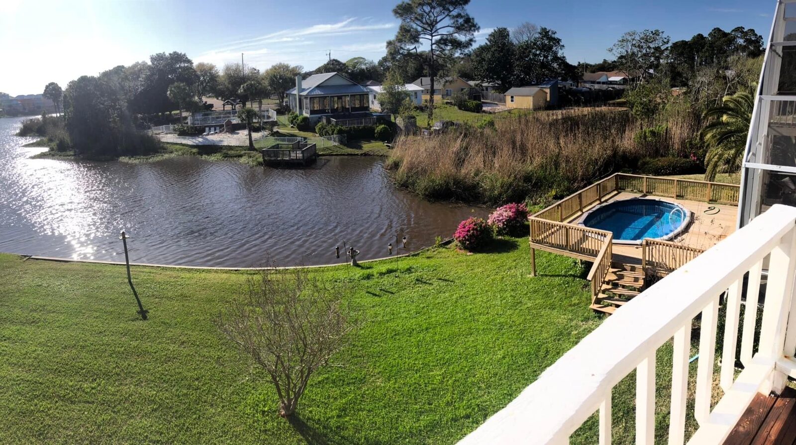 Ponds & Lakes by SKS Aquatic on the Gulf Coast — Shoreline vegetation cleared