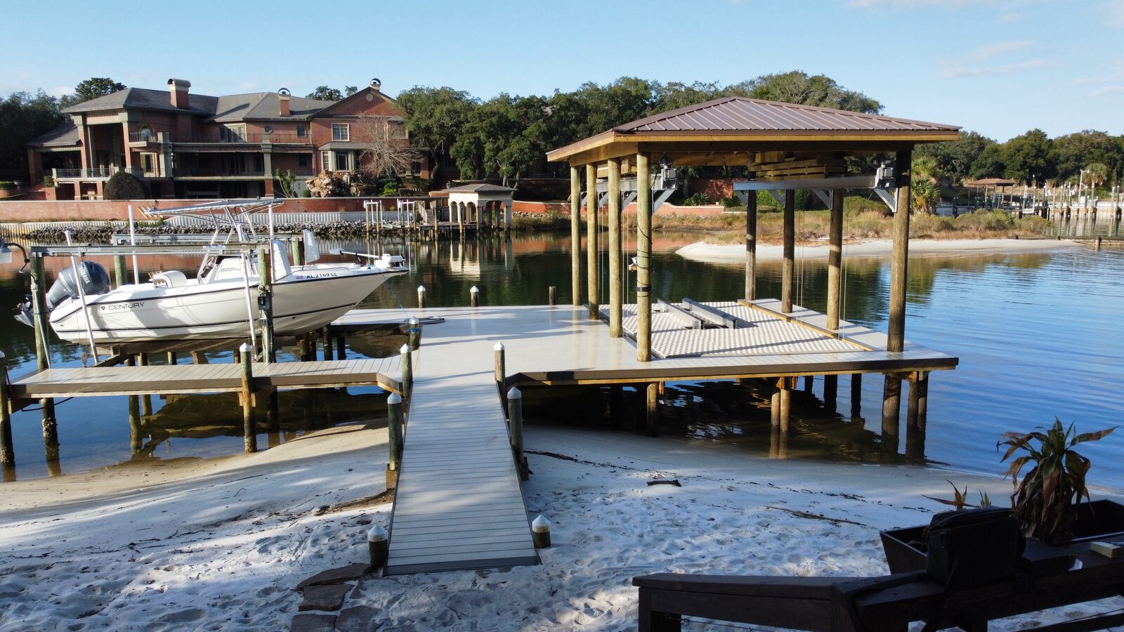 Marine Construction by SKS Aquatic on the Gulf Coast — Bulkhead and shoreline edge