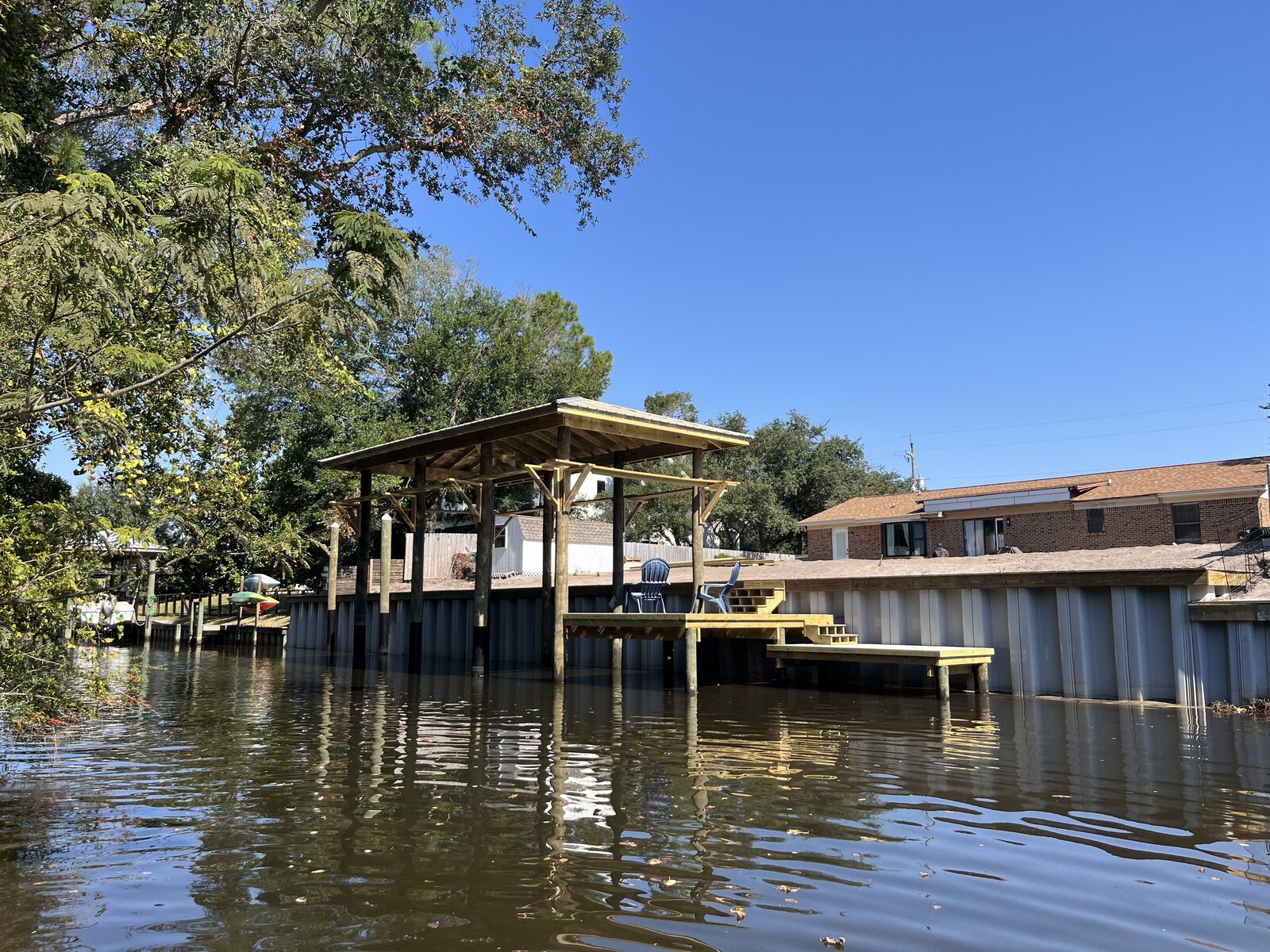 Marine Construction by SKS Aquatic on the Gulf Coast — Bulkhead and shoreline edge