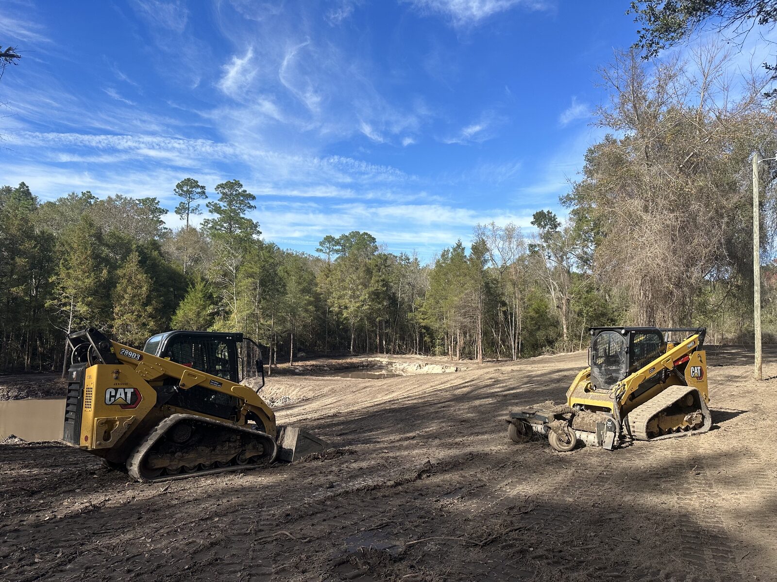 Land Clearing & Site Work by SKS Aquatic on the Gulf Coast — Lot cleared and graded