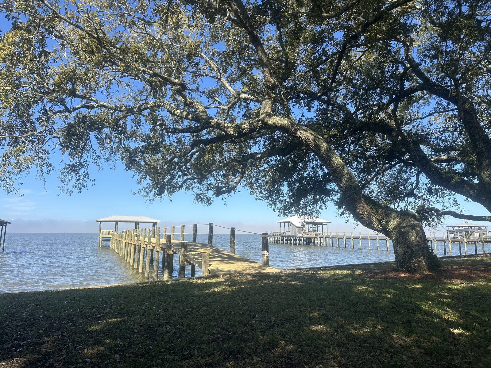 Marine Construction by SKS Aquatic on the Gulf Coast — Finished dock and walkway